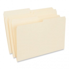 Universal Top Tab File Folders, 1/2-Cut Tabs: Assorted, Legal Size, 0.75" Expansion, Manila, 100/Box (15112)