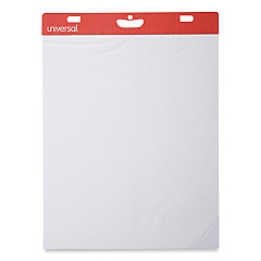 Universal Self-Stick Easel Pad, Unruled, 25 x 30, White, 30 Sheets, 2/Carton (UNV35603)