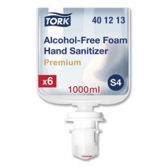 Tork Premium Alcohol-Free Foam Sanitizer, 1 L Bottle, Unscented, 6/Carton (401213)