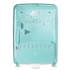 Tork Washstation Dispenser, 12.56 x 10.57 x 18.09, Aqua/White (TRK651220)