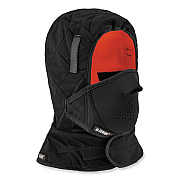 ergodyne N-Ferno 6878 3-Layer Winter Liner + Mouthpiece Kit, Fleece/Neoprene/Polyester, One Size Fits Most, Black (EGO16878)
