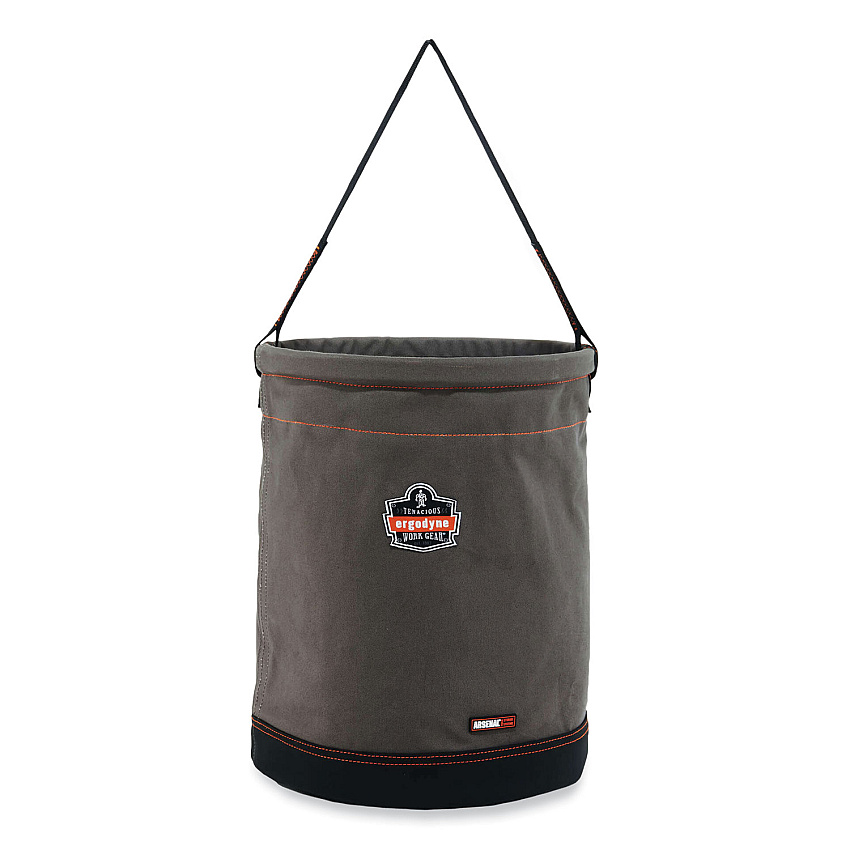 ergodyne Arsenal 5935 Extra-Large Web Handle Canvas Hoist Bucket, 150 lb, Gray (EGO14935)