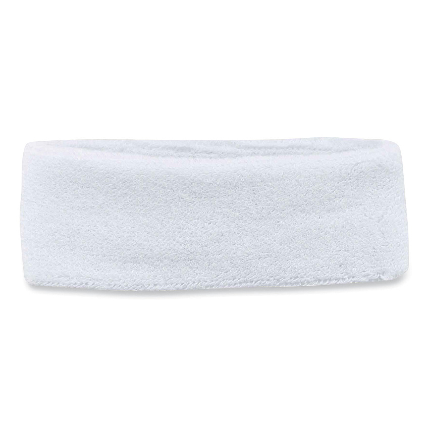 ergodyne Chill-Its 6550 Head Terry Cloth Sweatband, Cotton Terry, One Size Fits Most, White (EGO12450)