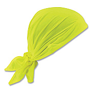 ergodyne Chill-Its 6710CT Cooling PVA Tie Bandana Triangle Hat, One Size Fits Most, Lime (EGO12586)
