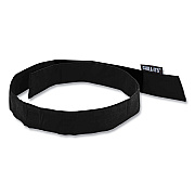 ergodyne Chill-Its 6705 Cooling Embedded Polymers Hook and Loop Bandana Headband, One Size Fit Most, Black (EGO12333)