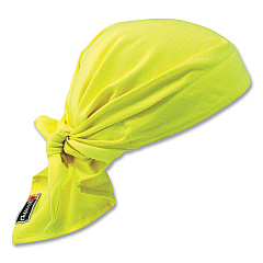 ergodyne Chill-Its 6710FR Fire Resistant Cooling Tie Bandana Triangle Hat, One Size Fits Most, Lime (EGO12621)