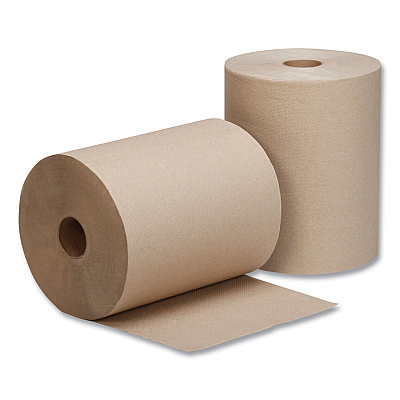 AbilityOne 8540017016569, SKILCRAFT Hardwound Roll Paper Towel, 1-Ply, 10" x 800 ft, Natural, 6 Rolls/Carton