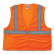 ergodyne GloWear 8216BA Class 2 Breakaway Mesh ID Holder Vest, Polyester, 2X-Large/3X-Large, Orange (EGO21087)
