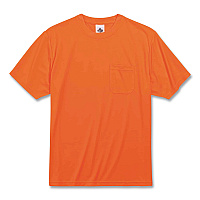 ergodyne GloWear 8089 Non-Certified Hi-Vis T-Shirt, Polyester, 4X-Large, Orange (EGO21568)