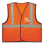 ergodyne GloWear 8216BA Class 2 Breakaway Mesh ID Holder Vest, Polyester, Large/X-Large, Orange (EGO21085)