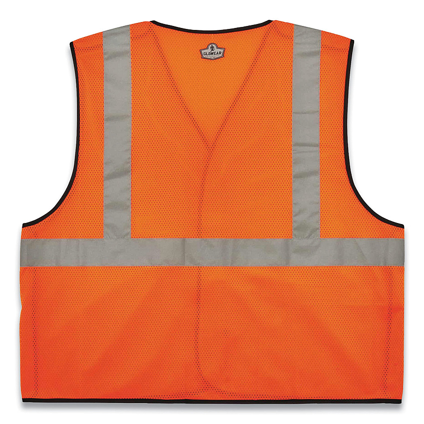 ergodyne GloWear 8216BA Class 2 Breakaway Mesh ID Holder Vest, Polyester, Small/Medium, Orange (EGO21083)