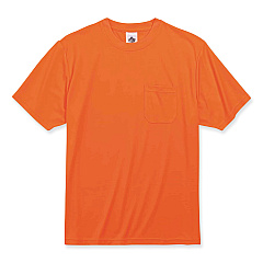 ergodyne GloWear 8089 Non-Certified Hi-Vis T-Shirt, Polyester, 5X-Large, Orange (EGO21569)