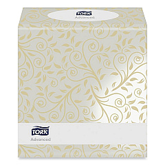 Tork Advanced Facial Tissue, 2-Ply, White, Cube Box, 94 Sheets/Box, 36 Boxes/Carton (TRKTF6830)