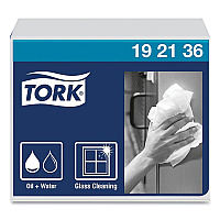 Tork Heavy-Duty Paper Wiper 1/4 Fold, 1-Ply, 12.5 x 13, White, 56/Pack, 16 Packs/Carton (TRK192136)
