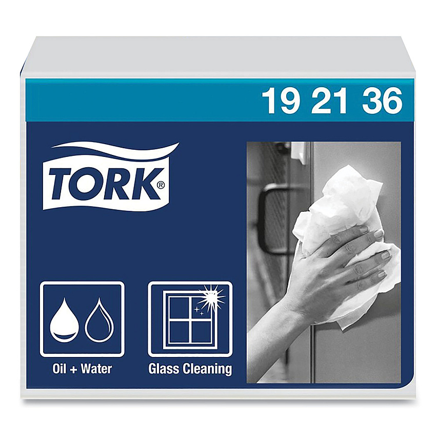 Tork Heavy-Duty Paper Wiper 1/4 Fold, 1-Ply, 12.5 x 13, White, 56/Pack, 16 Packs/Carton (TRK192136)