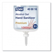 Tork Premium Alcohol Gel Hand Sanitizer, 1 L Bottle, Light Scent, 6/Carton (400016)