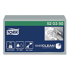 Tork Industrial Cleaning Cloths, 1-Ply, 12.6 x 15.16, Gray, 55/Pack, 8 Packs/Carton (TRK520350)