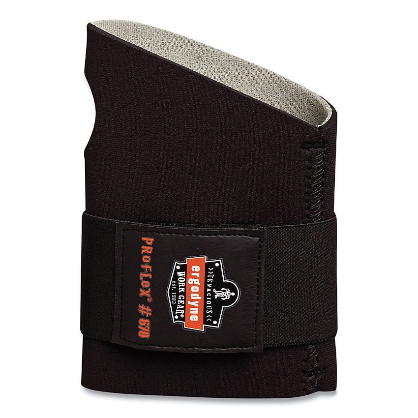 ergodyne ProFlex 670 Ambidextrous Single Strap Wrist Support, Large, Fits Left/Right Hand, Black (EGO16614)