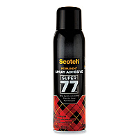 Scotch Super 77 Multipurpose Spray Adhesive, 13.57 oz, Dries Clear