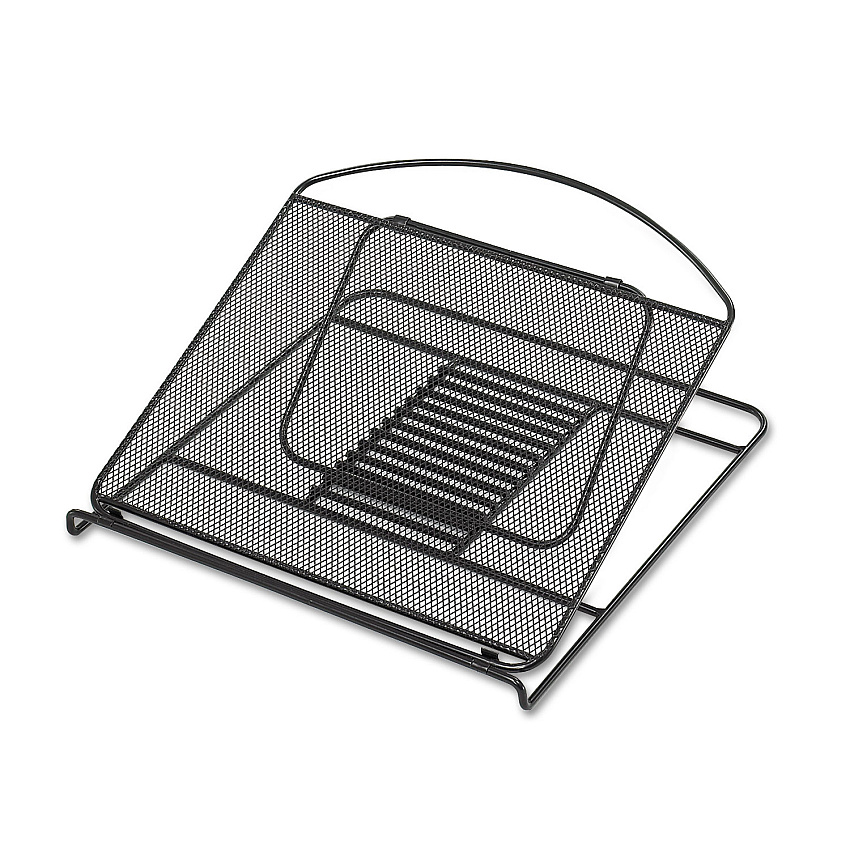 Safco Onyx Mesh Laptop Stand, 12.25" x 12.25" x 2", Black (SAF2161BL)