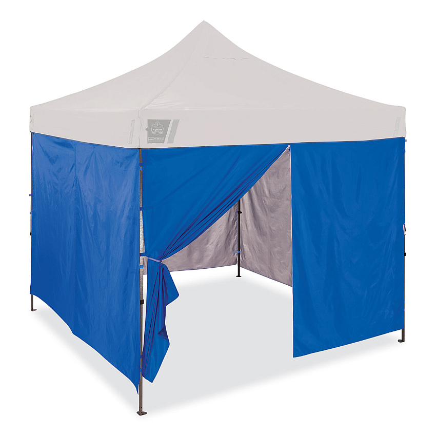 ergodyne Shax 6054 Pop-Up Tent Sidewall Kit, Single Skin, 10 ft x 10 ft, Polyester, Blue (EGO12985)