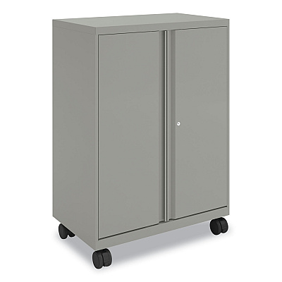 HON Smartlink Mobile Cabinet, 10 Compartments, 30w x 18d x 42.32h, Platinum Metallic (HONSC4330RLT1)