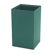 Safco Public Square Recycling Receptacles, Plastic Recycling, 25 gal, Steel, Green (SAF2981GN)