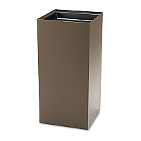 Safco Public Square Recycling Receptacles, 31 gal, Steel, Brown (SAF2982BR)