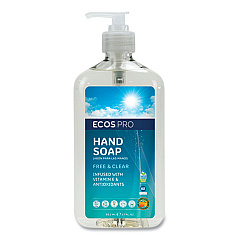 ECOS PRO Liquid Hand Soap, Free and Clear Scent, 17 oz (EOPPL96636)