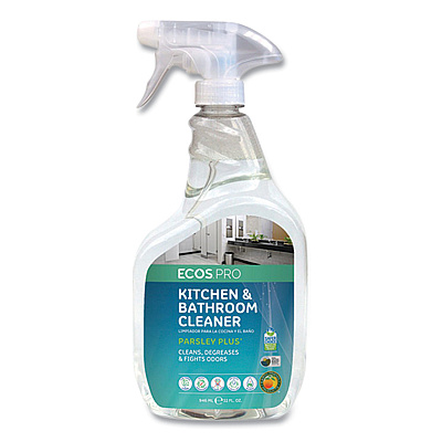 ECOS PRO Parsley Plus All-Purpose Kitchen & Bathroom Cleaner, 32 oz Spray Bottle (EOPPL97466)