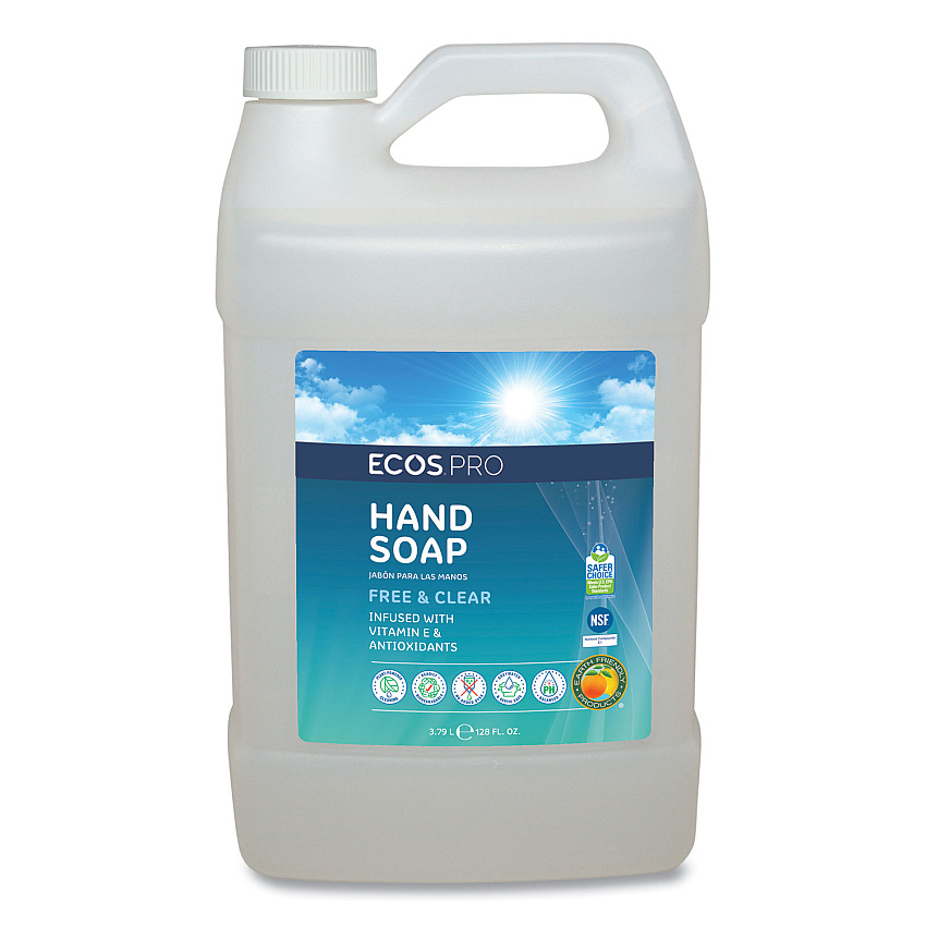 ECOS PRO Liquid Hand Soap, Free and Clean Scent, 1 gal (EOPPL966304)