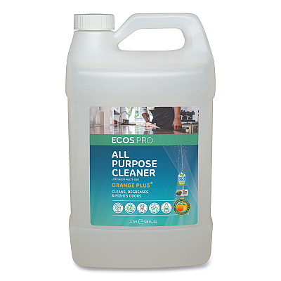 ECOS PRO Orange Plus All Purpose Cleaner and Degreaser, Citrus Scent, 1 gal Bottle (EOPPL970604)