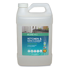 ECOS PRO Parsley Plus All-Purpose Kitchen & Bathroom Cleaner, Herbal Scent, 1 gal Bottle (EOPPL974604)