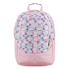 FUEL Geometric Backpack, Fits Device Up to 15.9", 12.5 x 7.63 x 18, Pink/Purple (FUE119250STCL6)