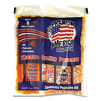 Great Western Products Premium America Popcorn, Butter, 8 oz Pack, 36/Carton (GWEGRE00016)