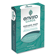 HOSPECO Enviro Gards Organic Maxi Pad, Regular, 200/Carton (HOSEGP200)