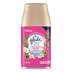 Glade Automatic Air Freshener, Exotic Tropical Blossoms, 6.2 oz, 4/Carton (SJN344755)
