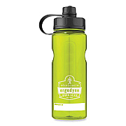 ergodyne Chill-Its 5151 Plastic Wide Mouth Water Bottle, 34 oz, Lime (EGO13153)