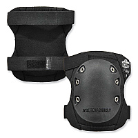 ergodyne ProFlex 335HL Slip-Resistant Black Rubber Cap Knee Pads, Hook and Loop Closure, Pair (EGO18336)