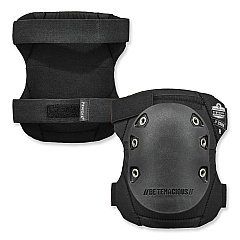 ergodyne ProFlex 335HL Slip-Resistant Black Rubber Cap Knee Pads, Hook and Loop Closure, Pair (EGO18336)