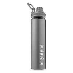 ergodyne Chill-Its 5152 Insulated Stainless Steel Water Bottle, 25 oz, Black (EGO13167)