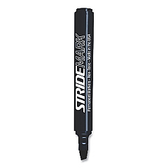 StrideMark Tank Permanent Marker, Broad Chisel Tip, Black, 12/Pack (STW22001)