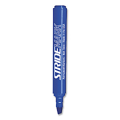 StrideMark Tank Permanent Marker, Broad Chisel Tip, Blue, 12/Pack (STW22002)