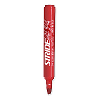 StrideMark Permanent Marker, Fine Bullet Tip, Red, 12/Pack (STW22003)