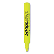 StrideBrite Tank Highlighter, Fluorescent Yellow Ink, Chisel Tip, Yellow Barrel, 12/Box (STW42005)