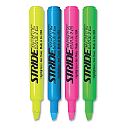 StrideBrite Tank Highlighter, Assorted Ink Colors, Chisel Tip, Assorted Barrel Colors, 12/Pack (STW42012)