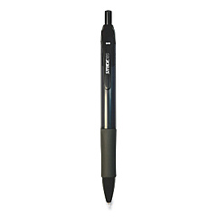 StrideRio Gel Pen, Retractable, Medium 0.7 mm, Black Ink, Translucent Black Barrel, 12/Box (STW52001)