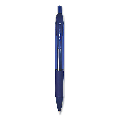 StrideRio Gel Pen, Retractable, Medium 0.7 mm, Blue Ink, Translucent Blue Barrel, 12/Box (STW52002)