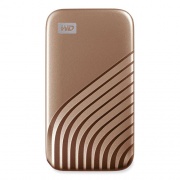 WD MY PASSPORT External Solid State Drive, 1 TB, USB 3.2, Gold (AGF0010BGD)