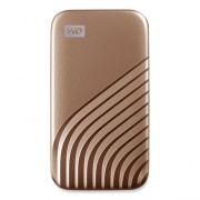 WD MY PASSPORT External Solid State Drive, 2 TB, USB 3.2, Gold (AGF0020BGD)